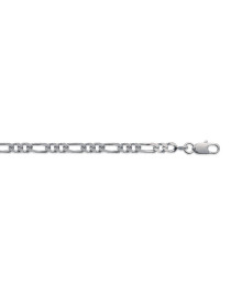 Chaine Homme - Argent 925 - Cheval alternée 1+2 - Largeur : 3,5 mm - Longueur : 45 cm