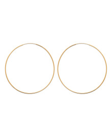 Créoles Femme - Plaqué Or - Largeur : 80 mm