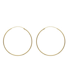Créoles Femme - Plaqué Or - Largeur : 60 mm