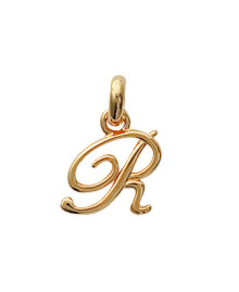 Pendentif Mixte - Plaqué Or - Initiale R