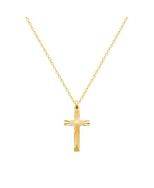 Pendentif Mixte - Plaqué Or - croix