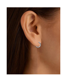 Créoles Femme - Argent 925 - Largeur : 10 mm