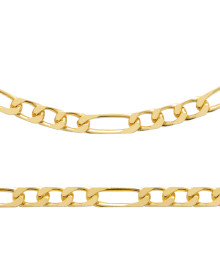 Chaine Homme - Plaqué Or - Cheval alternée 1+3 - Largeur : 4 mm - Longueur : 60 cm